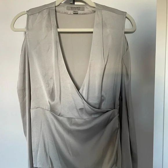 All Saints Cold Shoulder Blouse - Picture 3 of 5